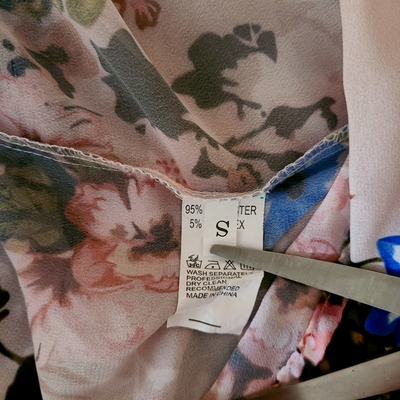 FEITONG OPEN LAPEL FLORAL KIMONO CARDIGAN.. - Picture 4 of 5